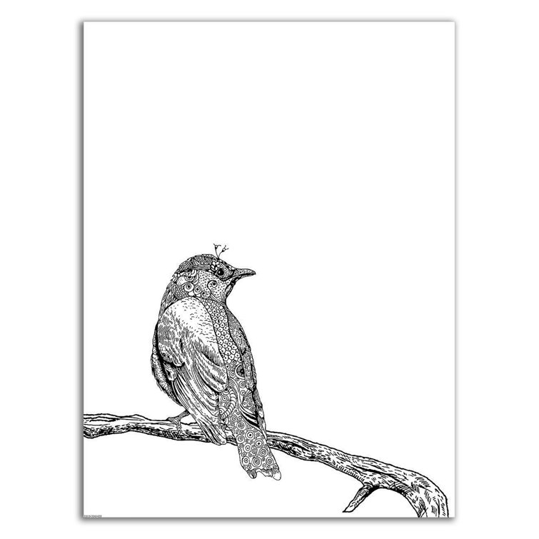HomeRoots Bird Iii Wrapped Canvas Print Wall Art On Canvas Print